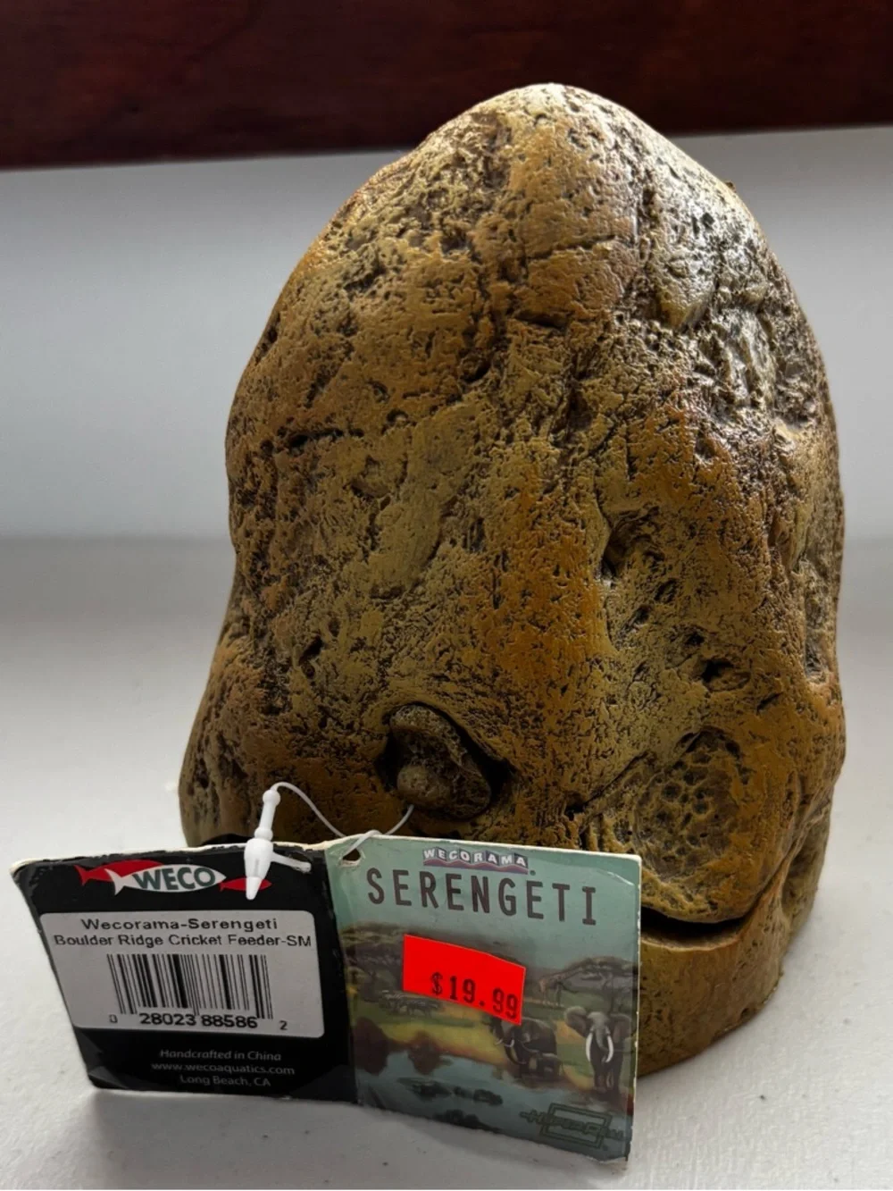 Wecorama-Serengeti Boulder Ridge Small/Medium Cricket Reptile Feeder